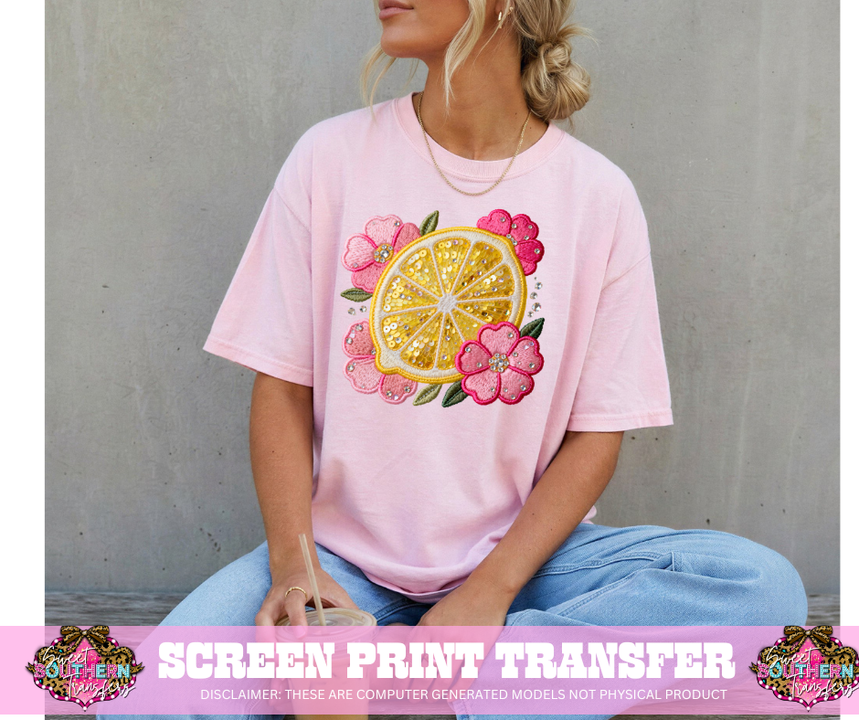 FULL COLOR SCREEN PRINT- LEMONS