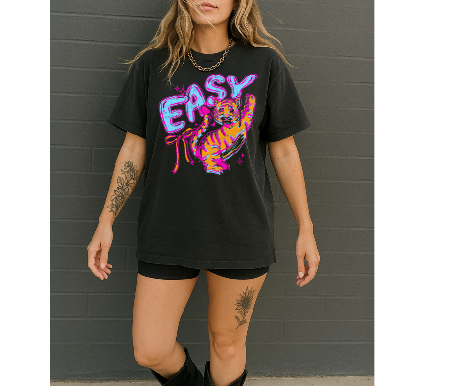 FULL COLOR SCREEN PRINT- EASY TIGER
