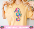 FULL COLOR SCREEN PRINT- SEAHORSE