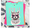 FULL COLOR SCREEN PRINT- FEREAL RACOON