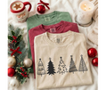 SINGLE COLOR SCREEN PRINT - CHRISTMAS TREES