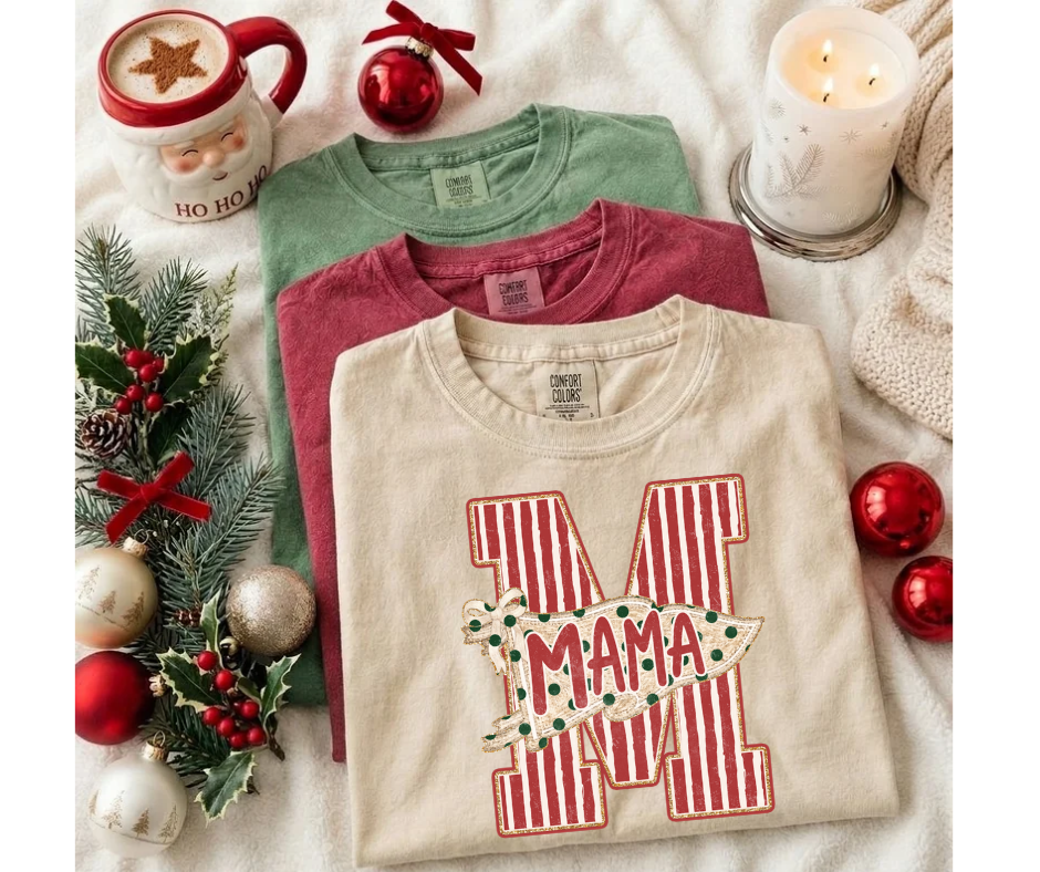 FULL COLOR SCREEN PRINT - MAMA STRIPES