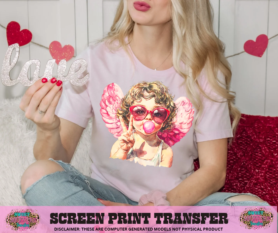 FULL COLOR SCREEN PRINT - CUPID BUBBLE