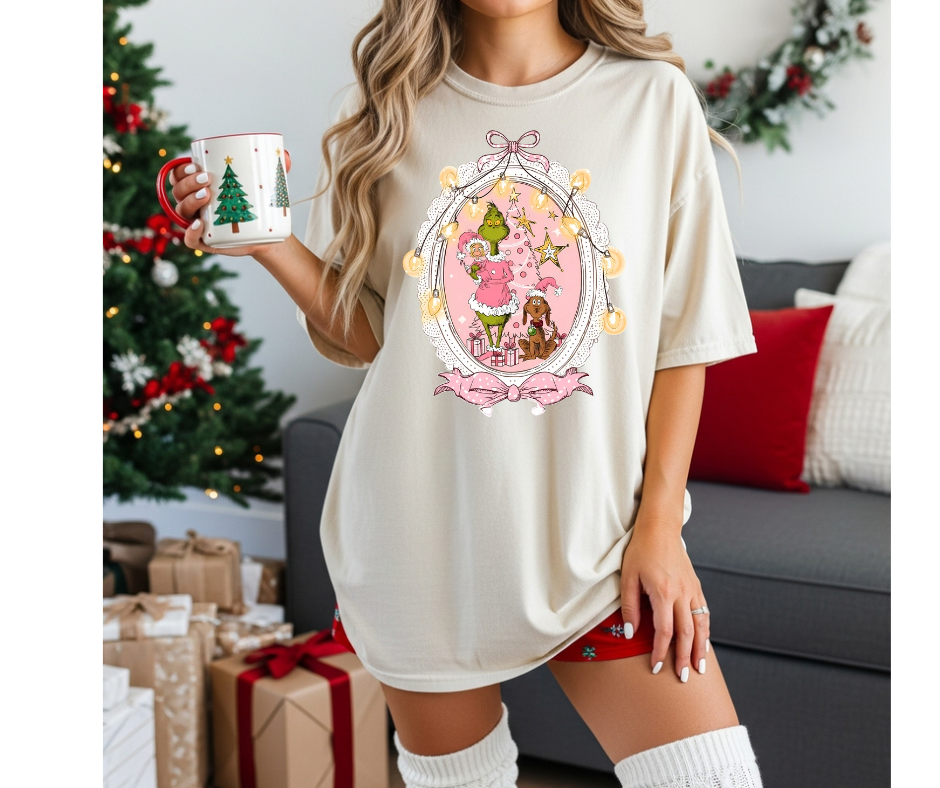 FULL COLOR SCREEN PRINT  - G PINK