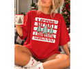 FULL COLOR SCREEN PRINT - MERRY CHRISTMAS STRIPES