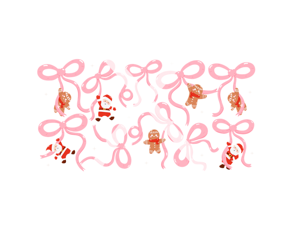 SANTA BOWS - UV DTF