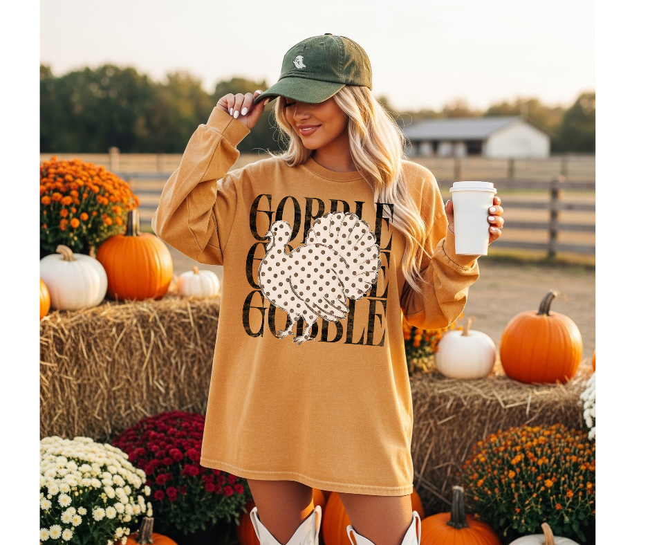 FULL COLOR SCREEN PRINT -GOBBLE GOBBLE