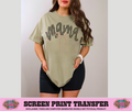 FULL COLOR SCREEN PRINT - MAMA CHECKERED