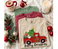 FULL COLOR SCREEN PRINT - MERRY CHRISTMAS TRUCK