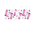 PINK BOOTS - UV DTF