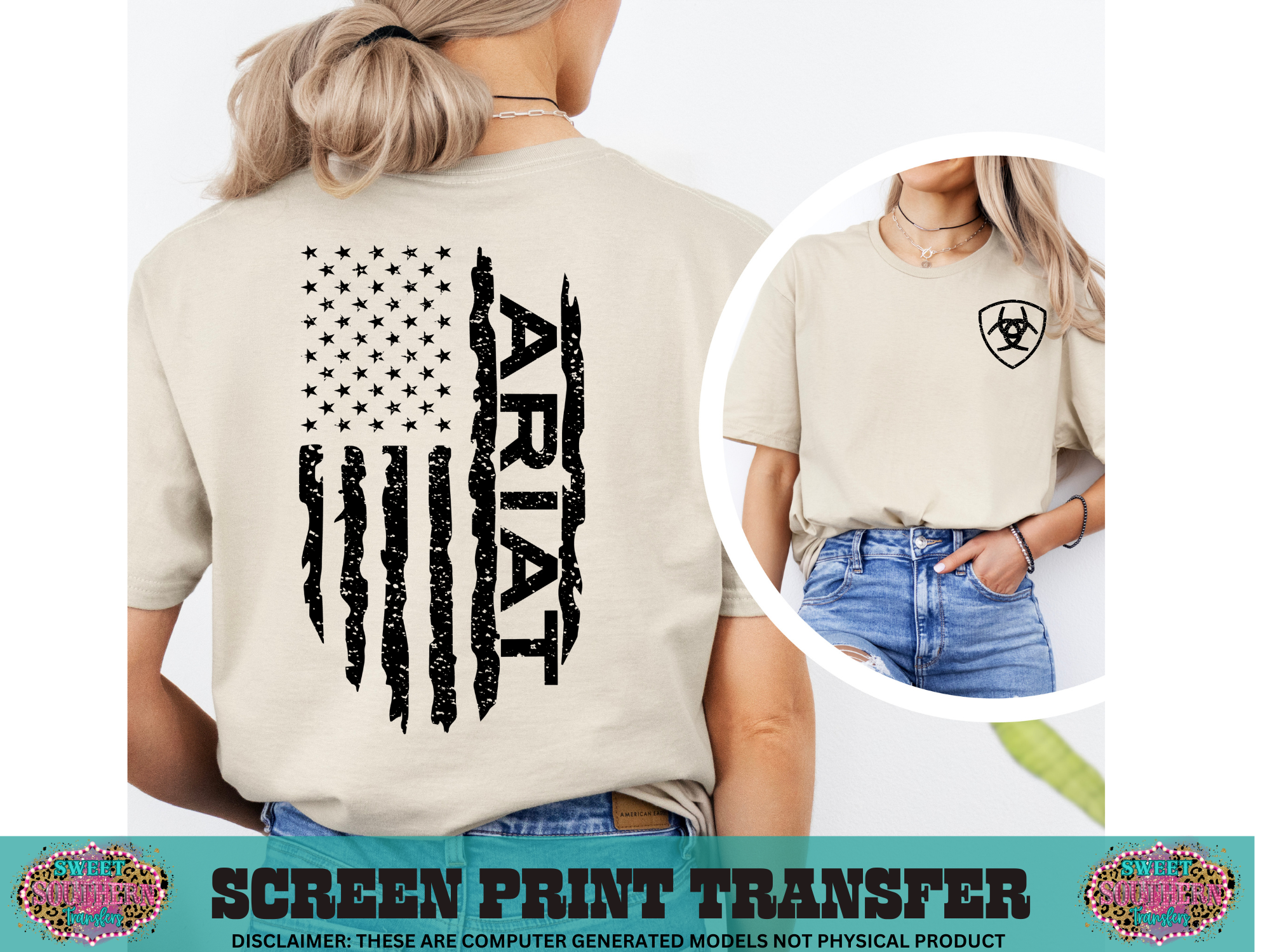 SINGLE COLOR SCREEN PRINT - A R I AT