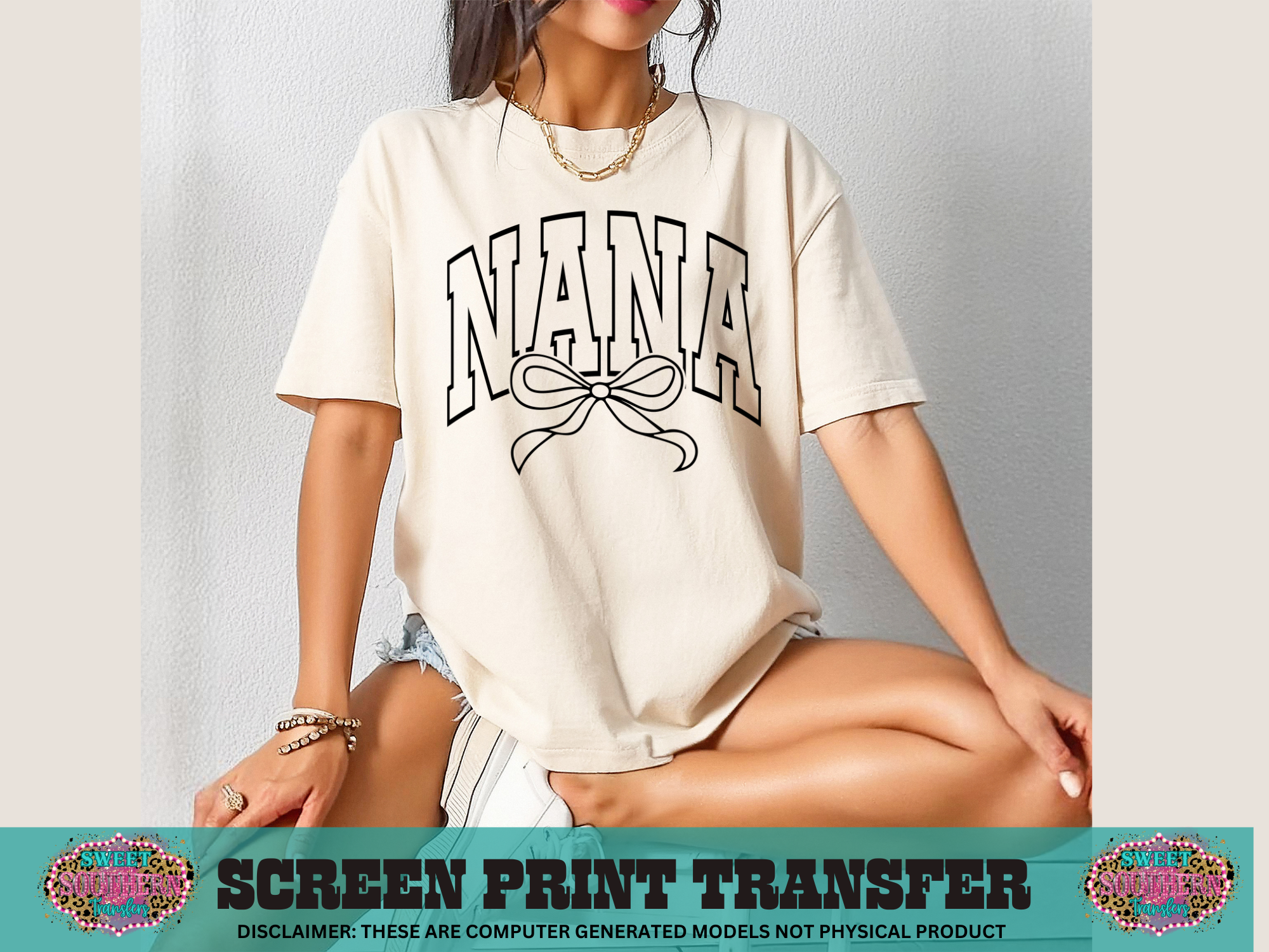 SINGLE COLOR SCREEN PRINT - NANA BOW
