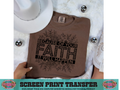 SINGLE COLOR SCREEN PRINT - FAITH FLORAL