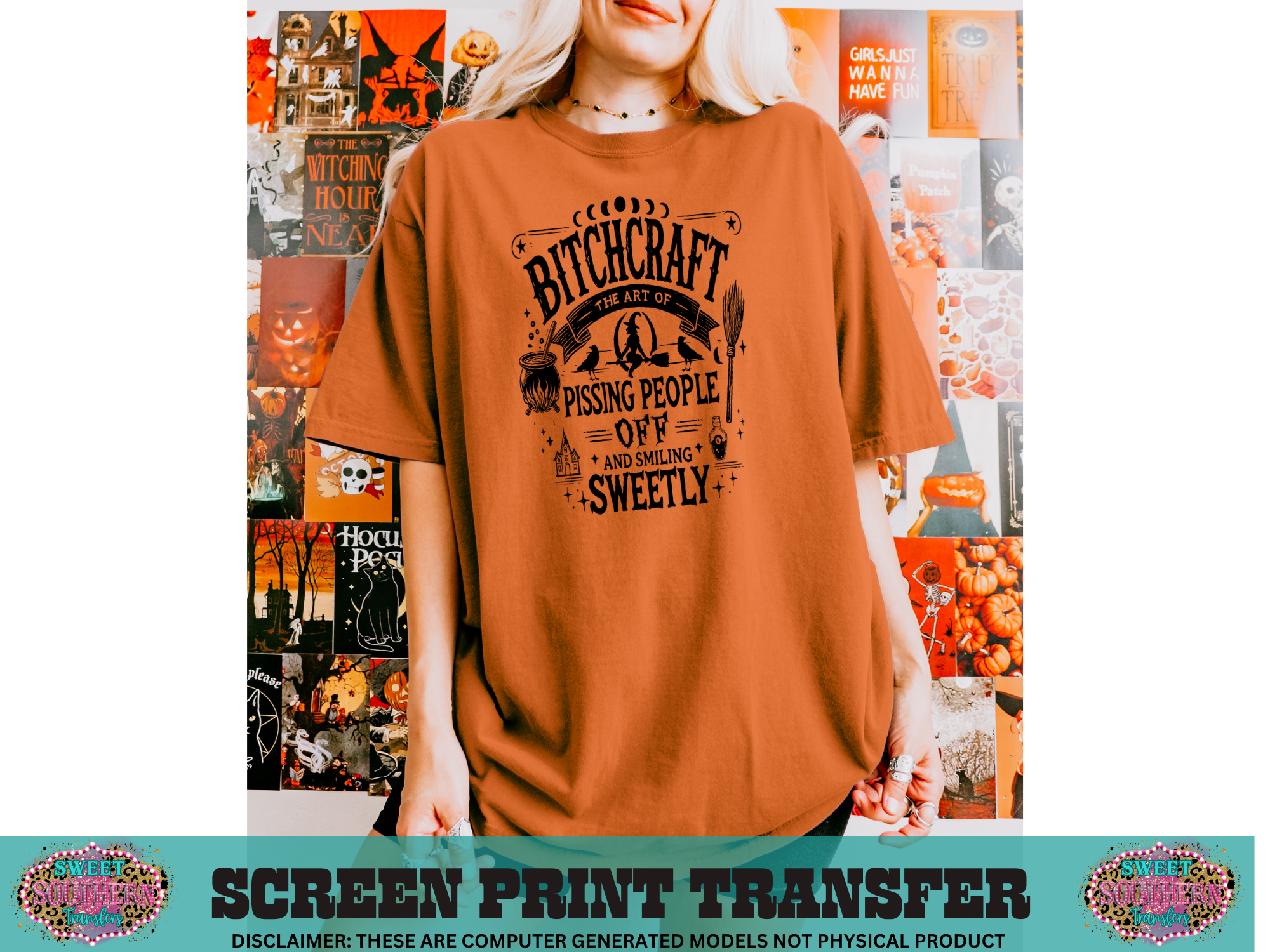 SINGLE COLOR SCREEN PRINT - BITCHCRAFT