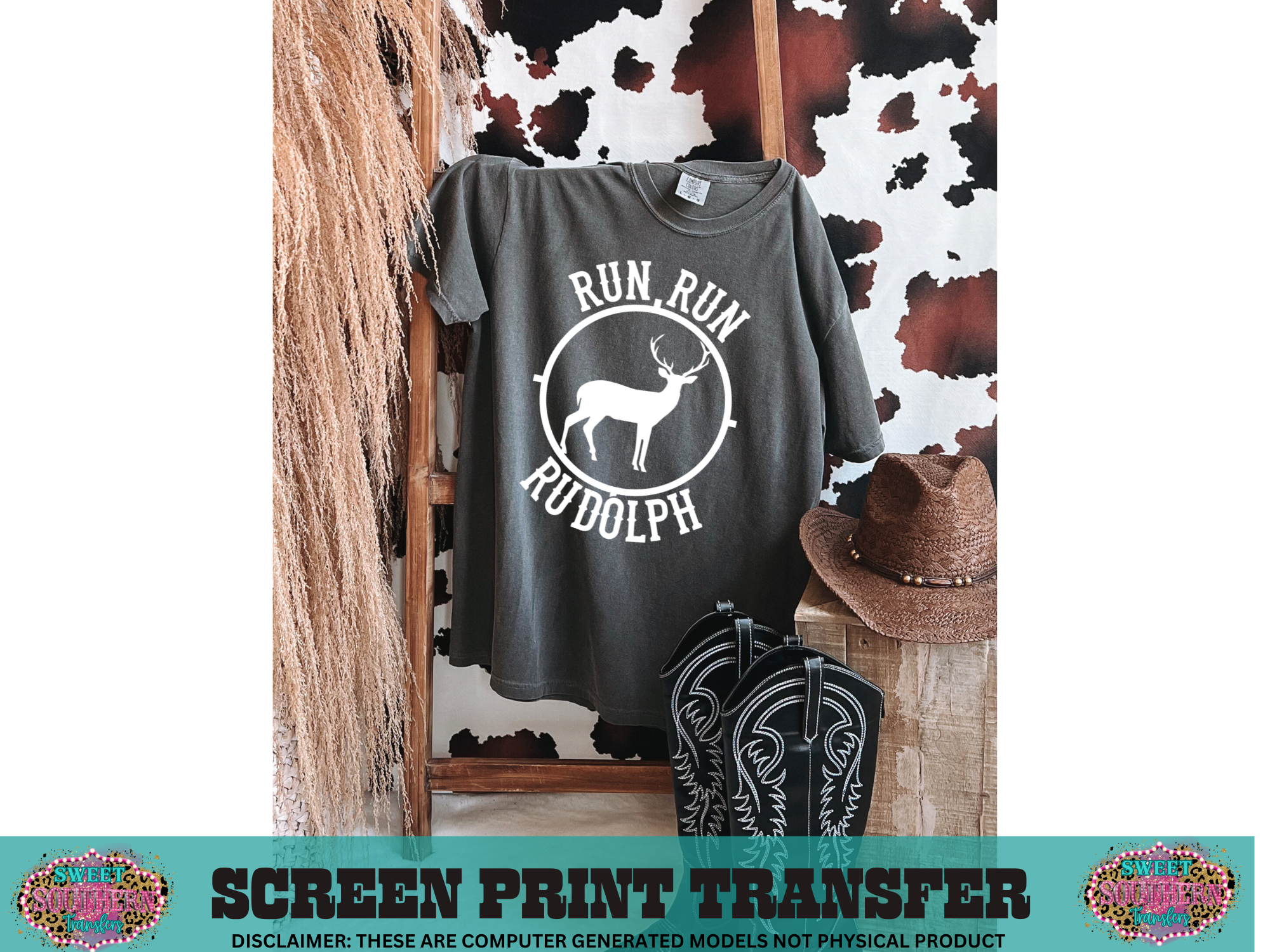 SINGLE COLOR SCREEN PRINT - RUN RUN