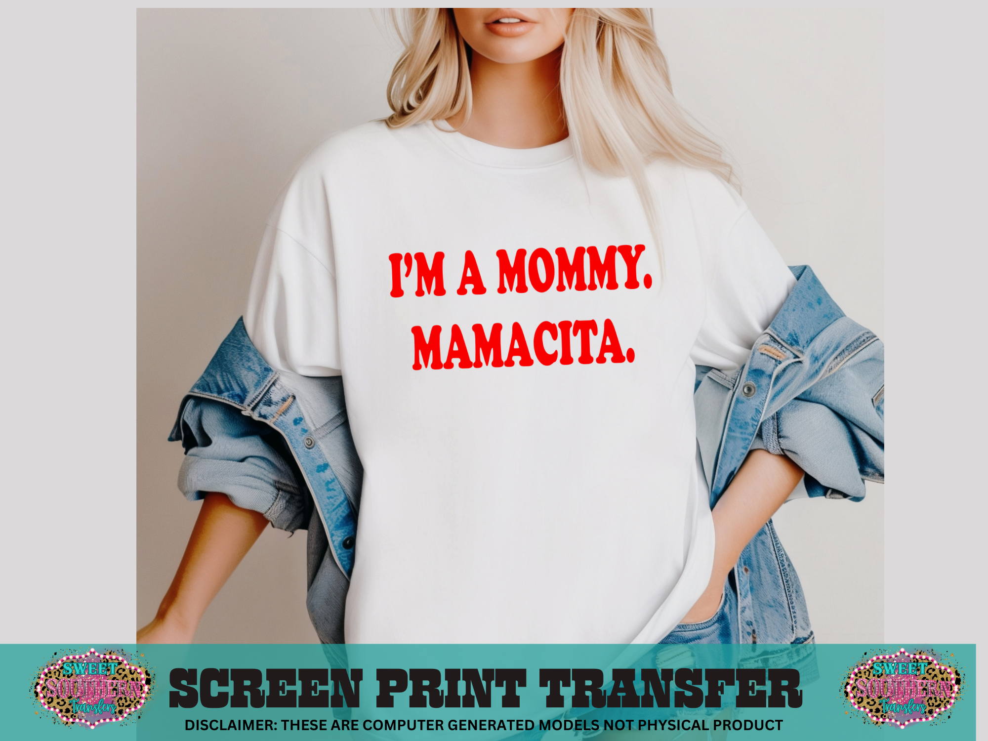 SINGLE COLOR SCREEN PRINT - I'M A MOMMY