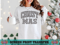 SINGLE COLOR SCREEN PRINT - CHRISTMAS CHECKERED