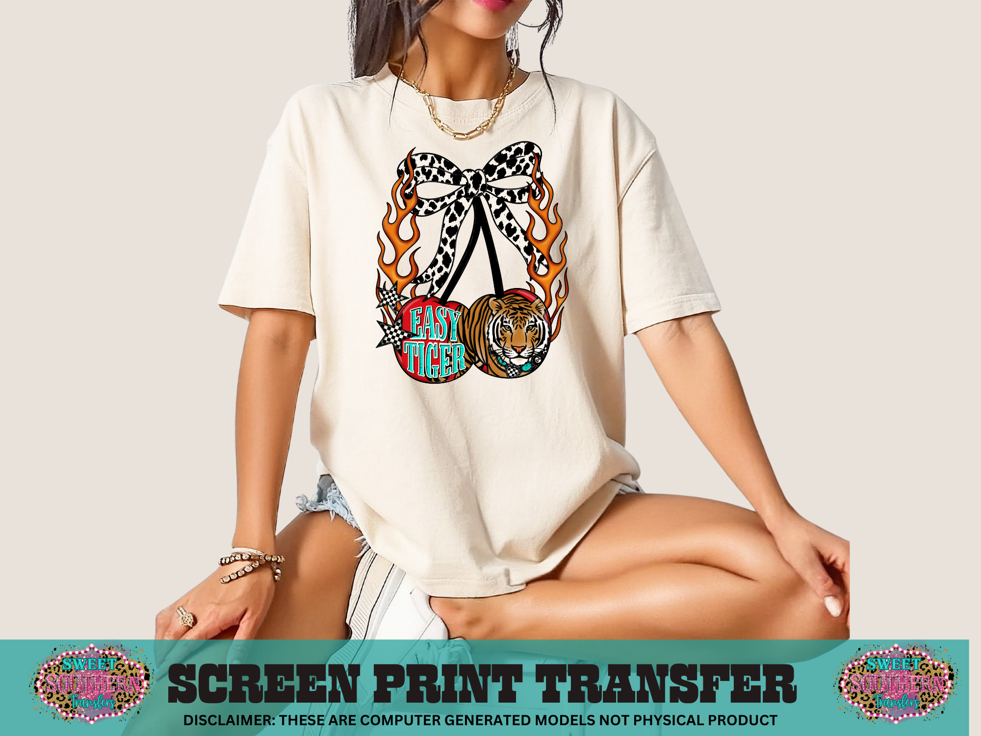 FULL COLOR SCREEN PRINT  - EASY TIGER CHERRYS