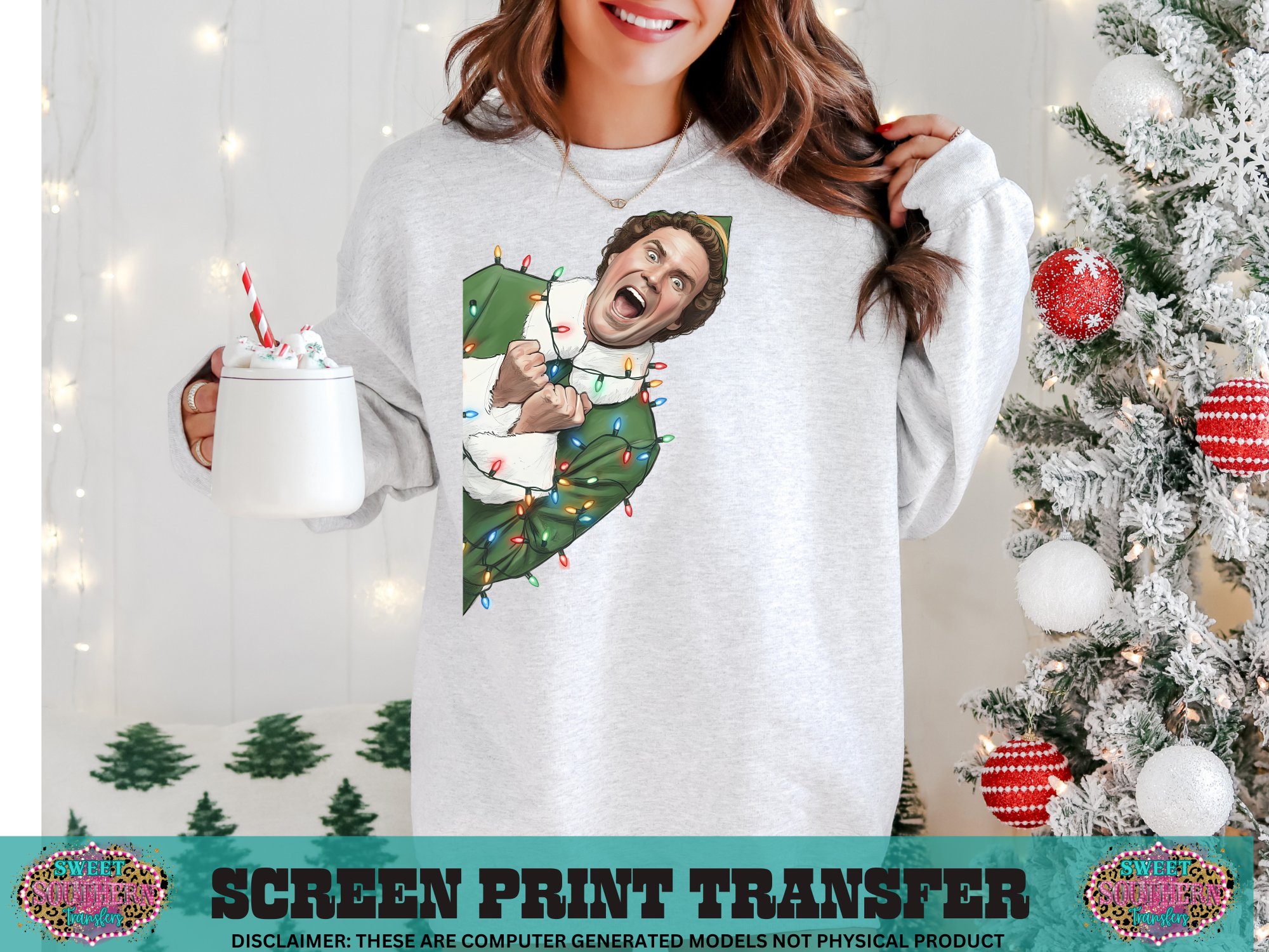 FULL COLOR SCREEN PRINT  - E L F