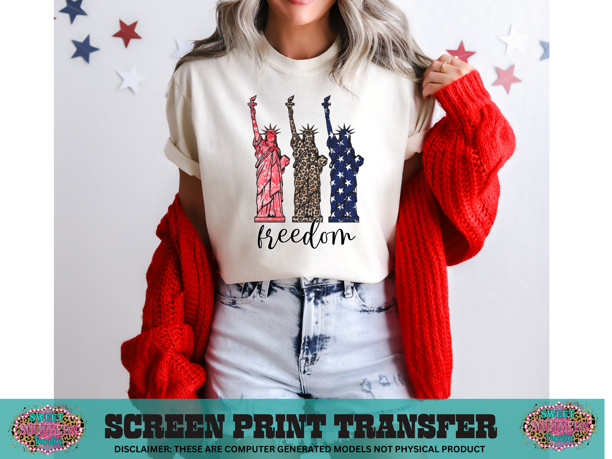 FULL COLOR SCREEN PRINT  - FREEDOM LIBERTY 3