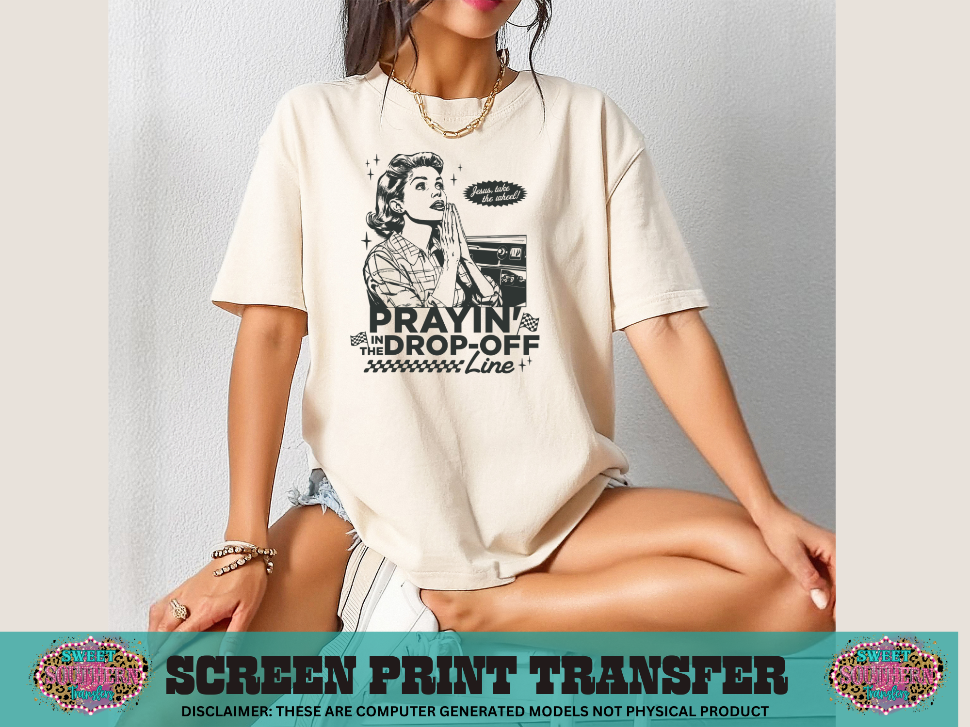 SINGLE COLOR SCREEN PRINT - DROP OFF LINE