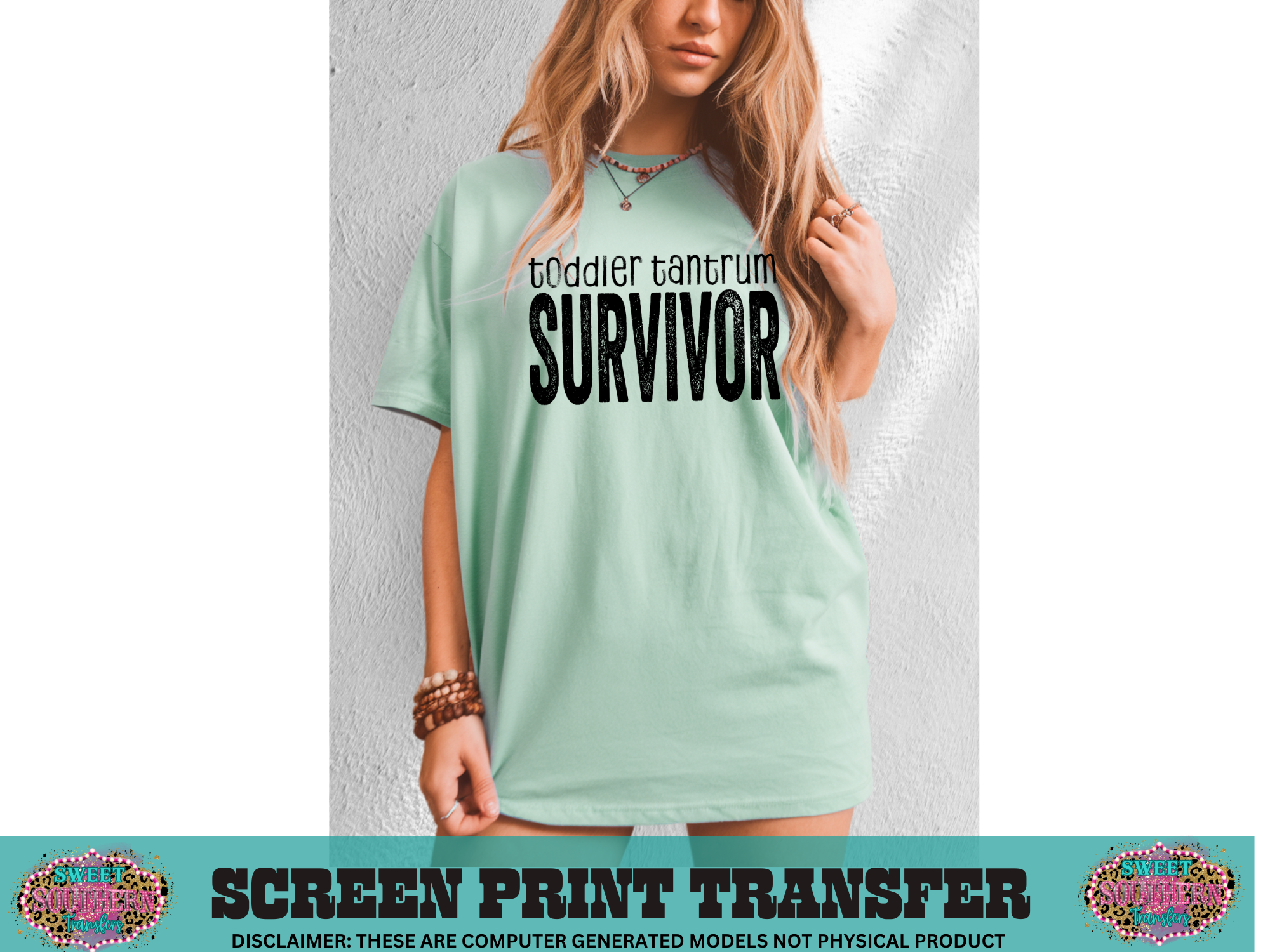 SINGLE COLOR SCREEN PRINT - TODDLER TANTRUM SURVIOR