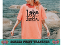 SINGLE COLOR SCREEN PRINT - LAKE JUNKIE