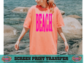 SINGLE COLOR SCREEN PRINT - BEACH