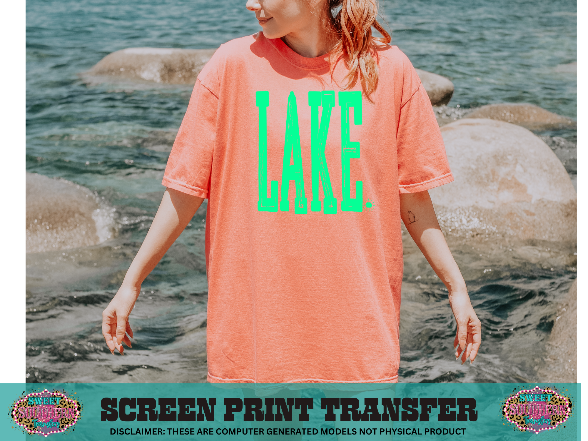 SINGLE COLOR SCREEN PRINT - LAKE