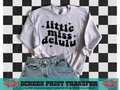 SINGLE COLOR SCREEN PRINT - LITTLE MISS DELULU