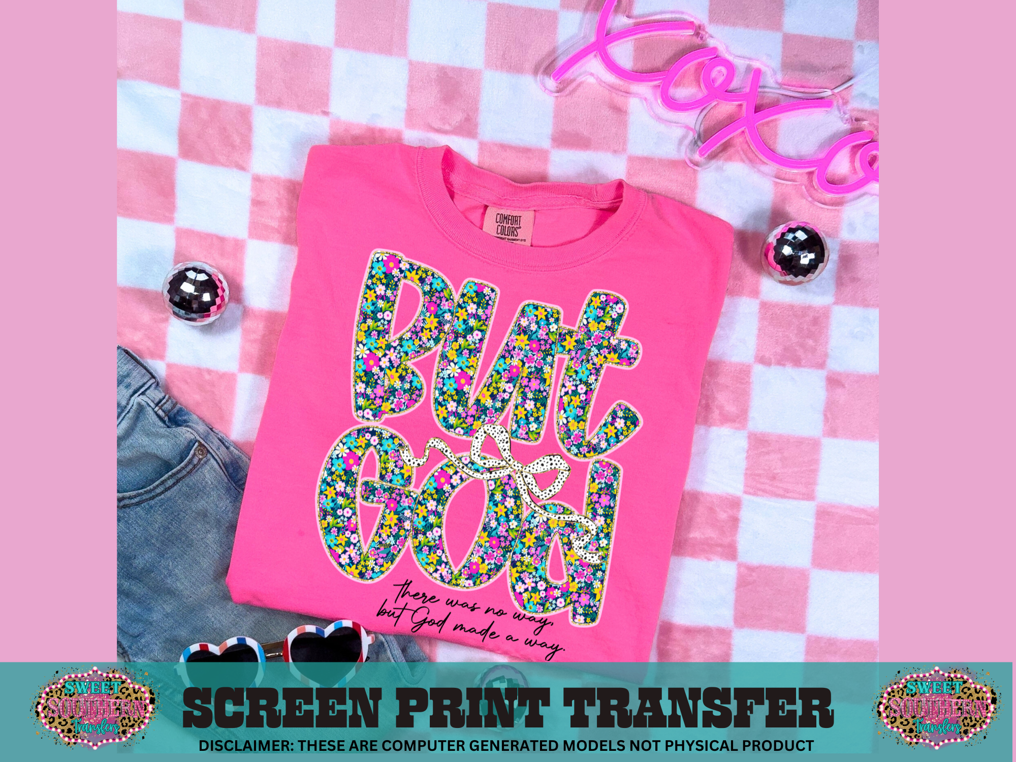 FULL COLOR SCREEN PRINT  - BUT GOD