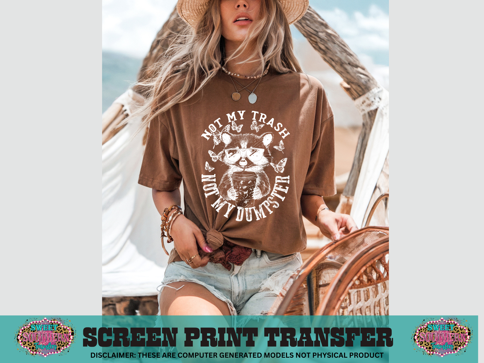 SINGLE COLOR SCREEN PRINT - NOT MY TRASH