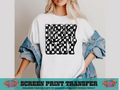SINGLE COLOR SCREEN PRINT - DERBY DAY CHECKERED