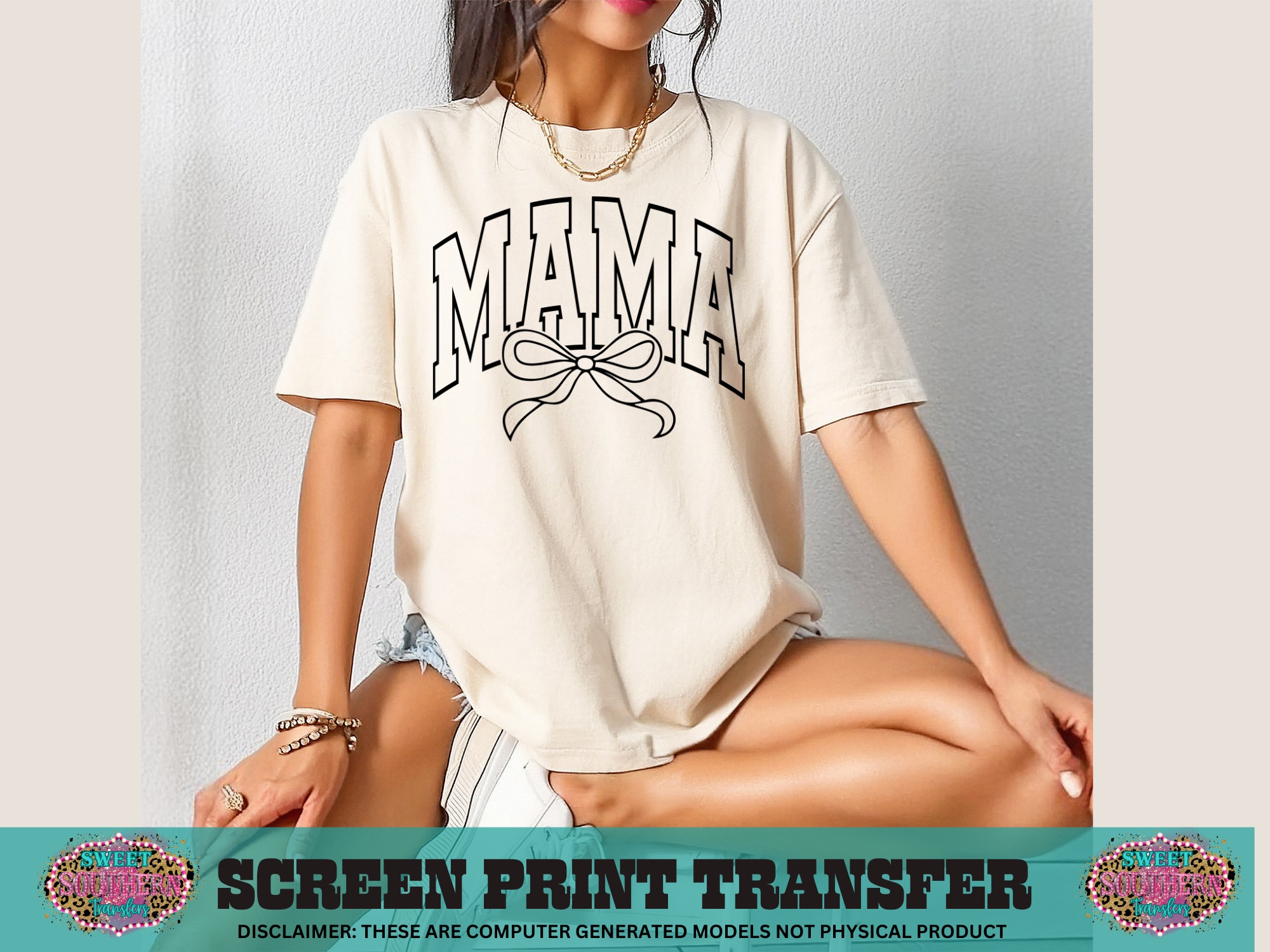 SINGLE COLOR SCREEN PRINT - MAMA BOW