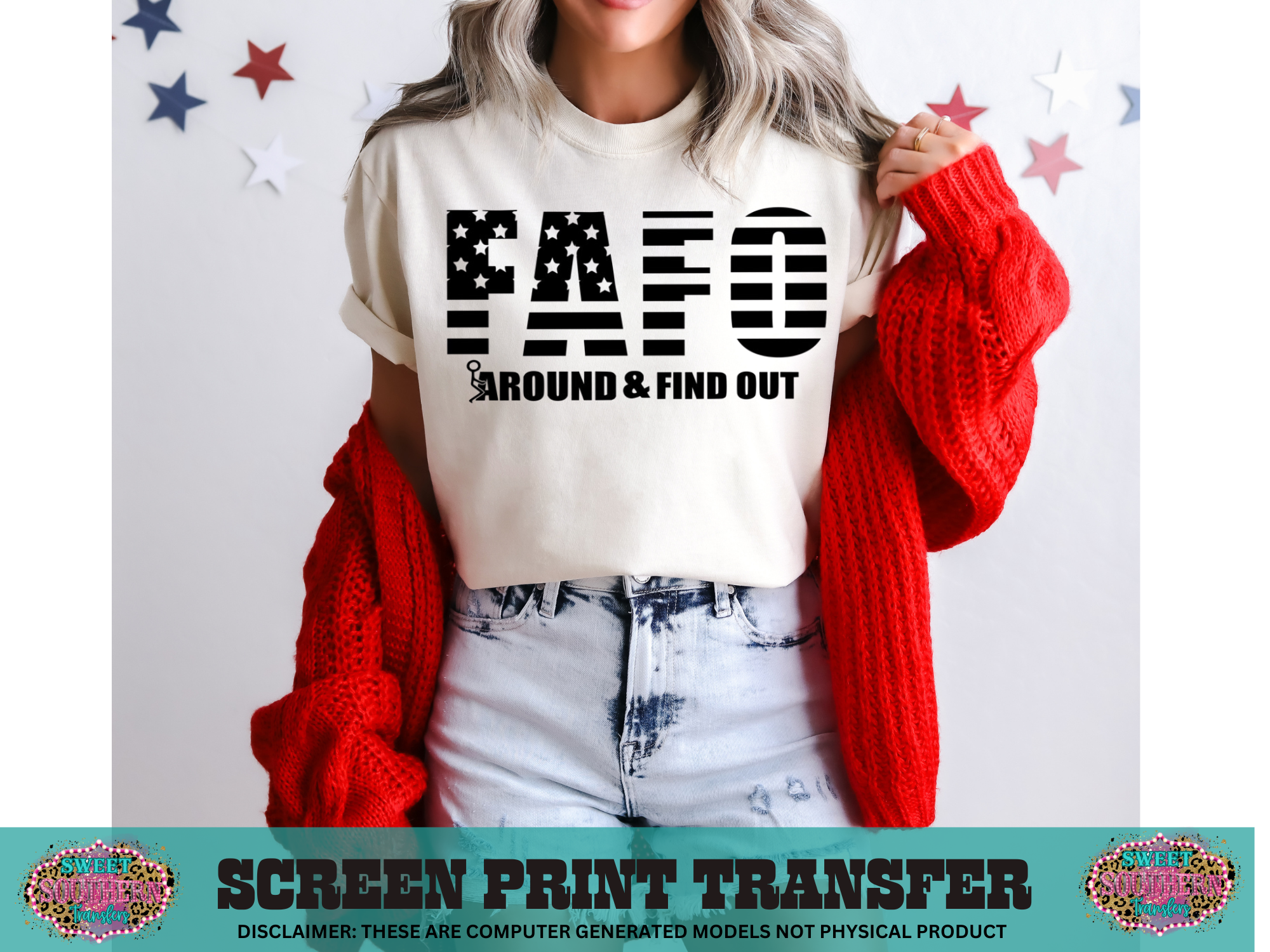 SINGLE COLOR SCREEN PRINT - F AROUND AND FIND OUT