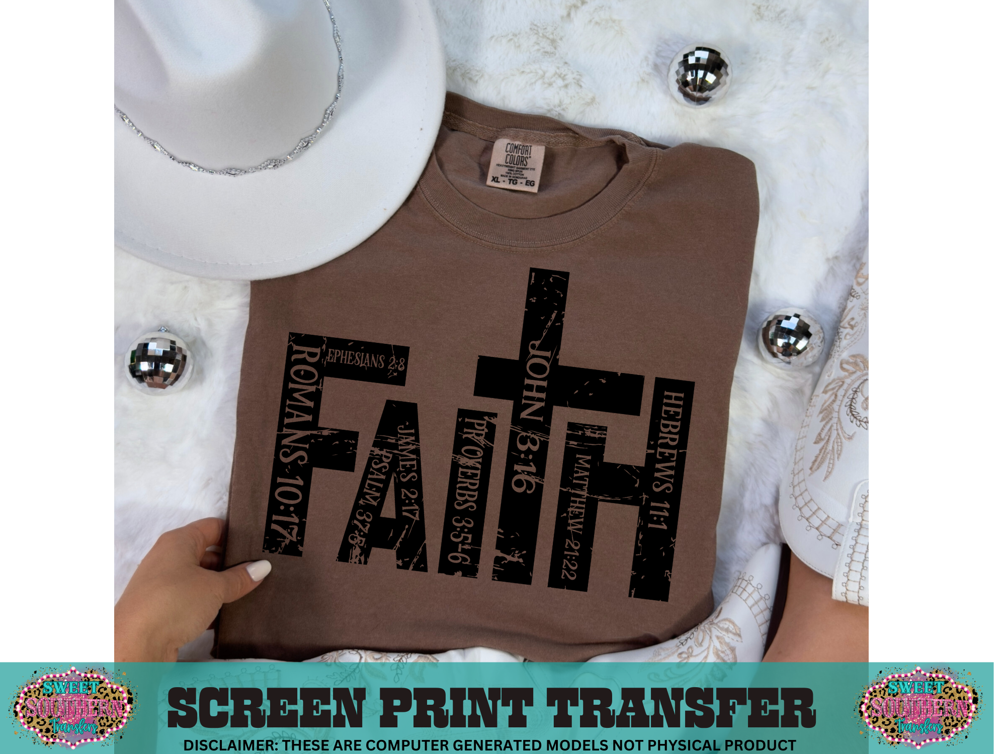 SINGLE COLOR SCREEN PRINT - FAITH QUOTES