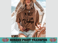 SINGLE COLOR SCREEN PRINT - I'M NOT VINTAGE