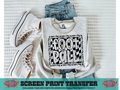 SINGLE COLOR SCREEN PRINT - FOOTBALL CHECKERED