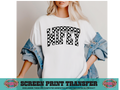 SINGLE COLOR SCREEN PRINT - WIFEY CHECKERED