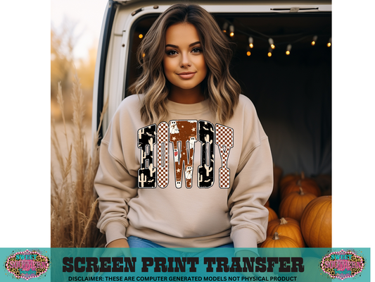 FULL COLOR SCREEN PRINT  - HOWDY GHOSTS