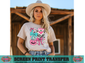 FULL COLOR SCREEN PRINT  - HOWDY GHOSTS PINK
