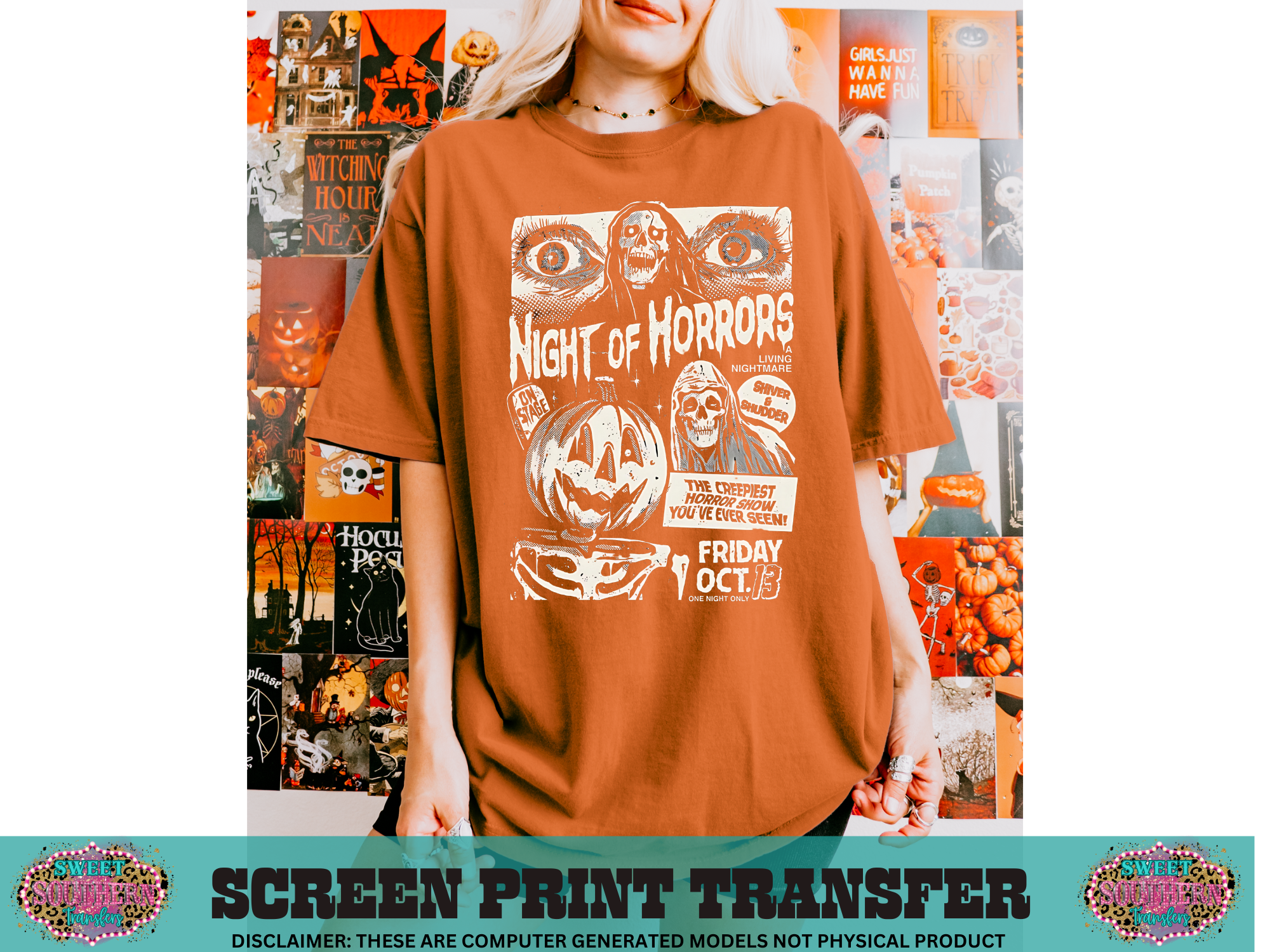 SINGLE COLOR SCREEN PRINT - HORROR