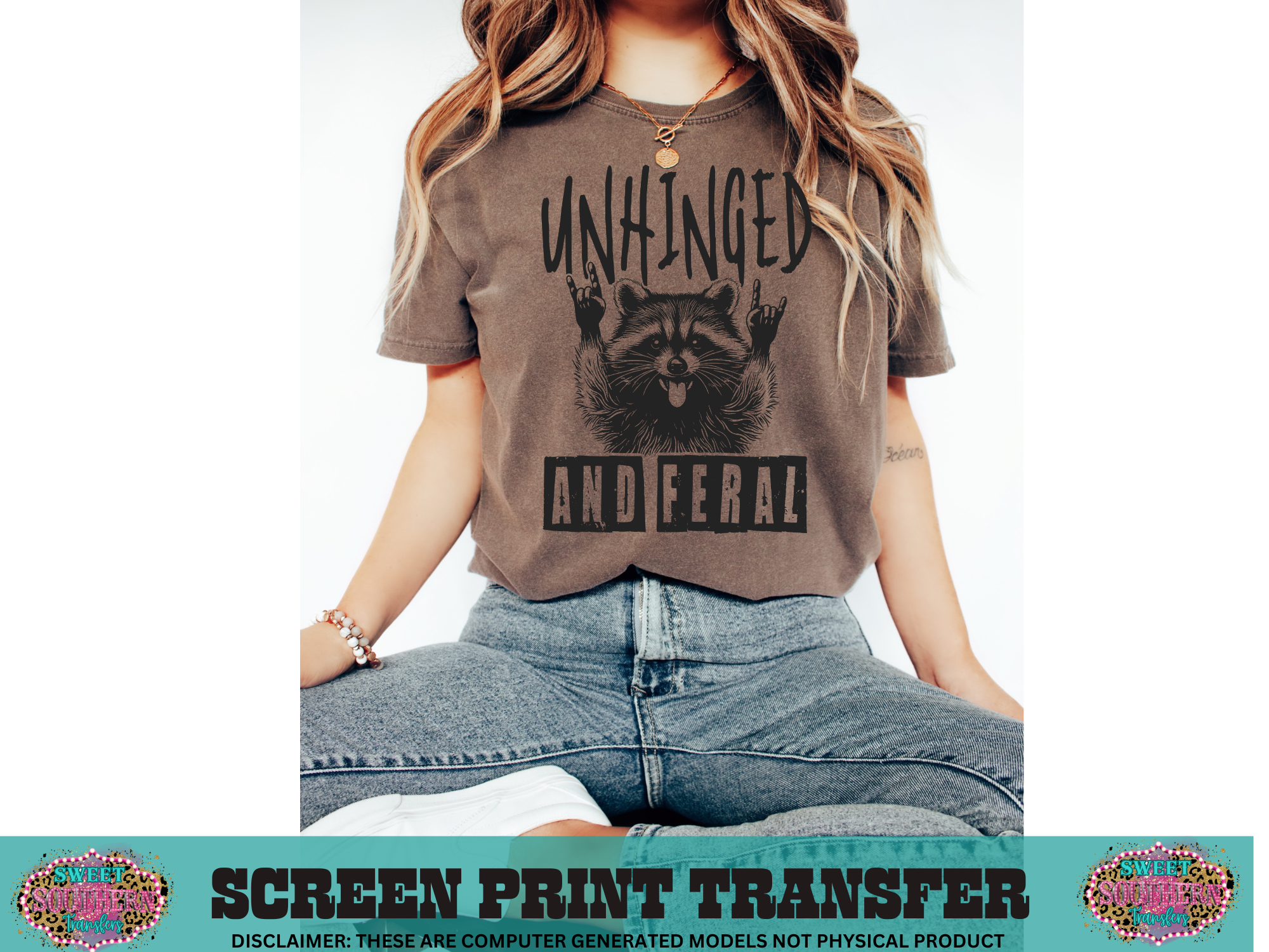 SINGLE COLOR SCREEN PRINT - UNHINGED