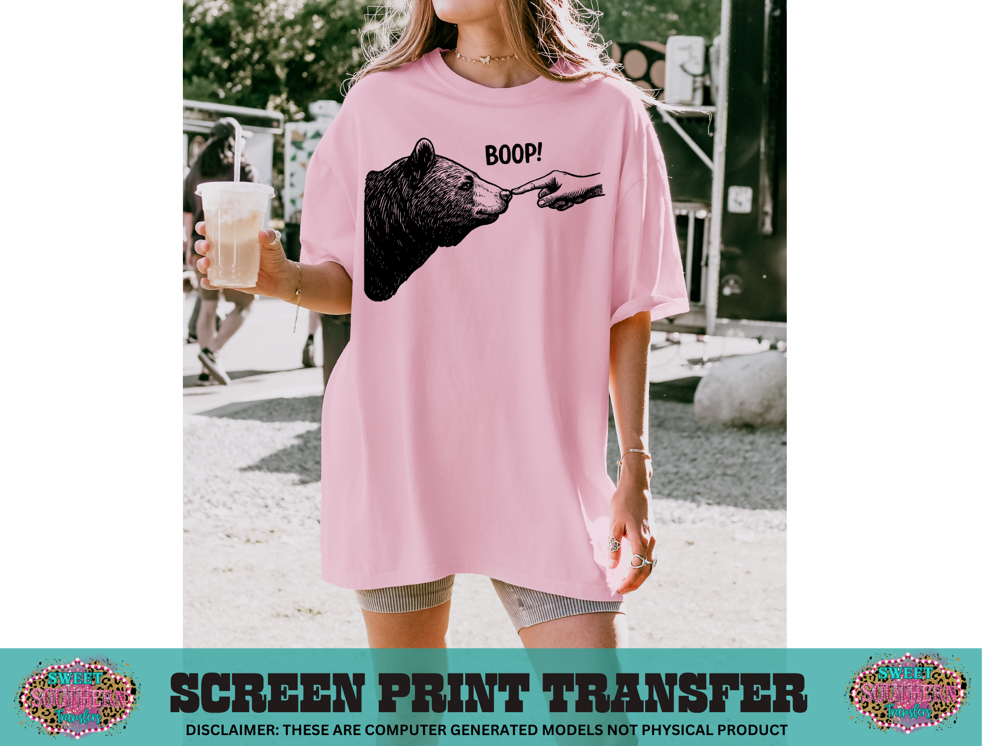 SINGLE COLOR SCREEN PRINT - BOOP