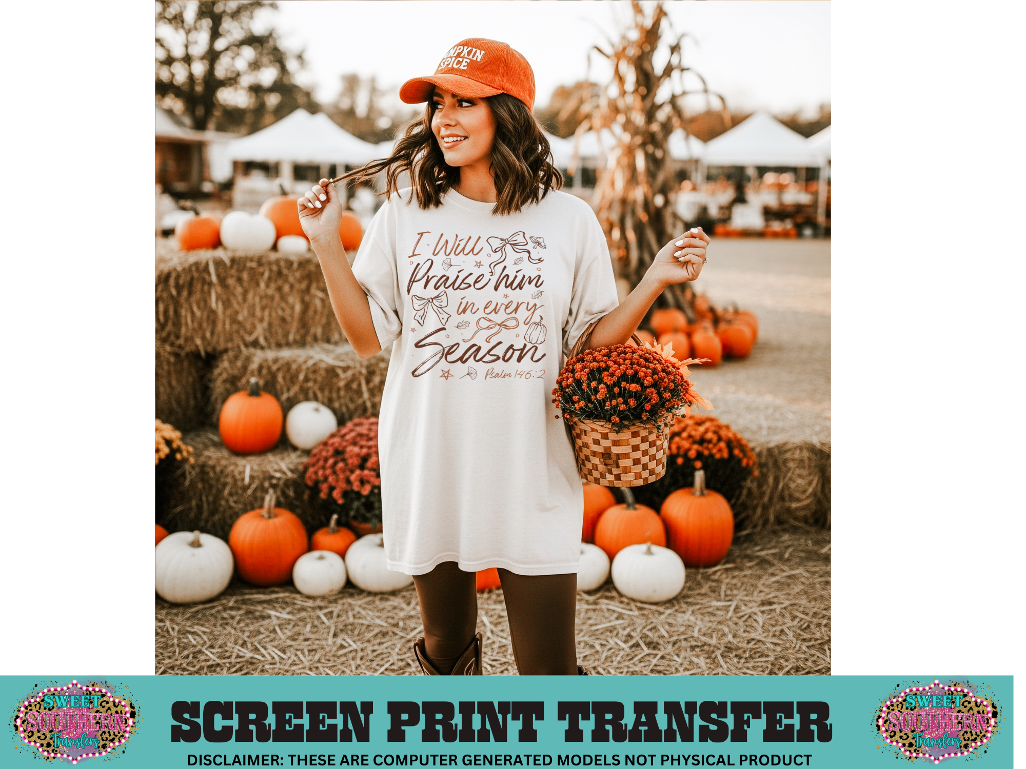 SINGLE COLOR SCREEN PRINT - I WILL PRAISE HIM IN EVERY SEASON