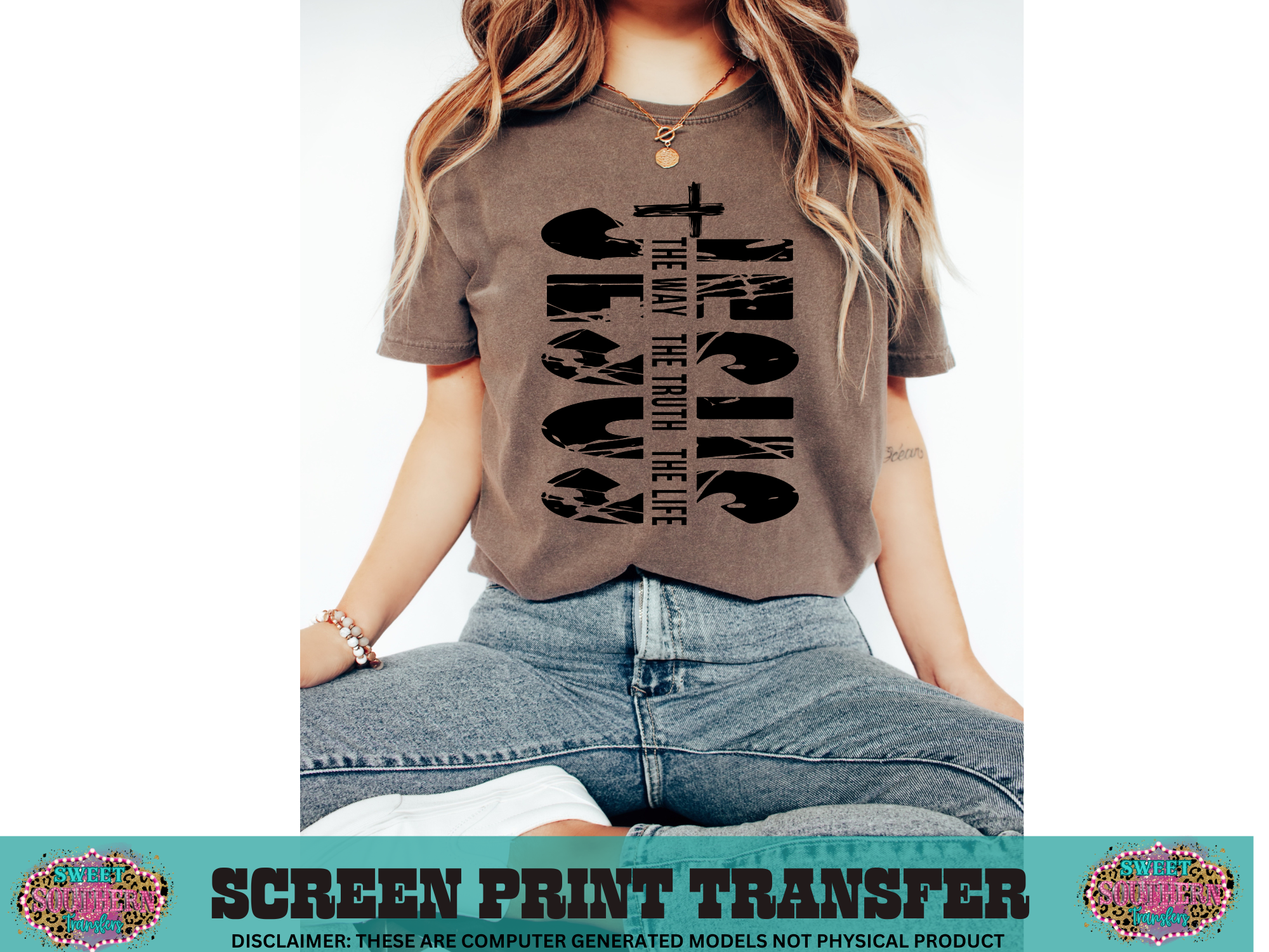 SINGLE COLOR SCREEN PRINT - THE WAY THE TRUTH THE LIFE