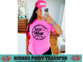 SINGLE COLOR SCREEN PRINT - LOOK BOTH WAYS
