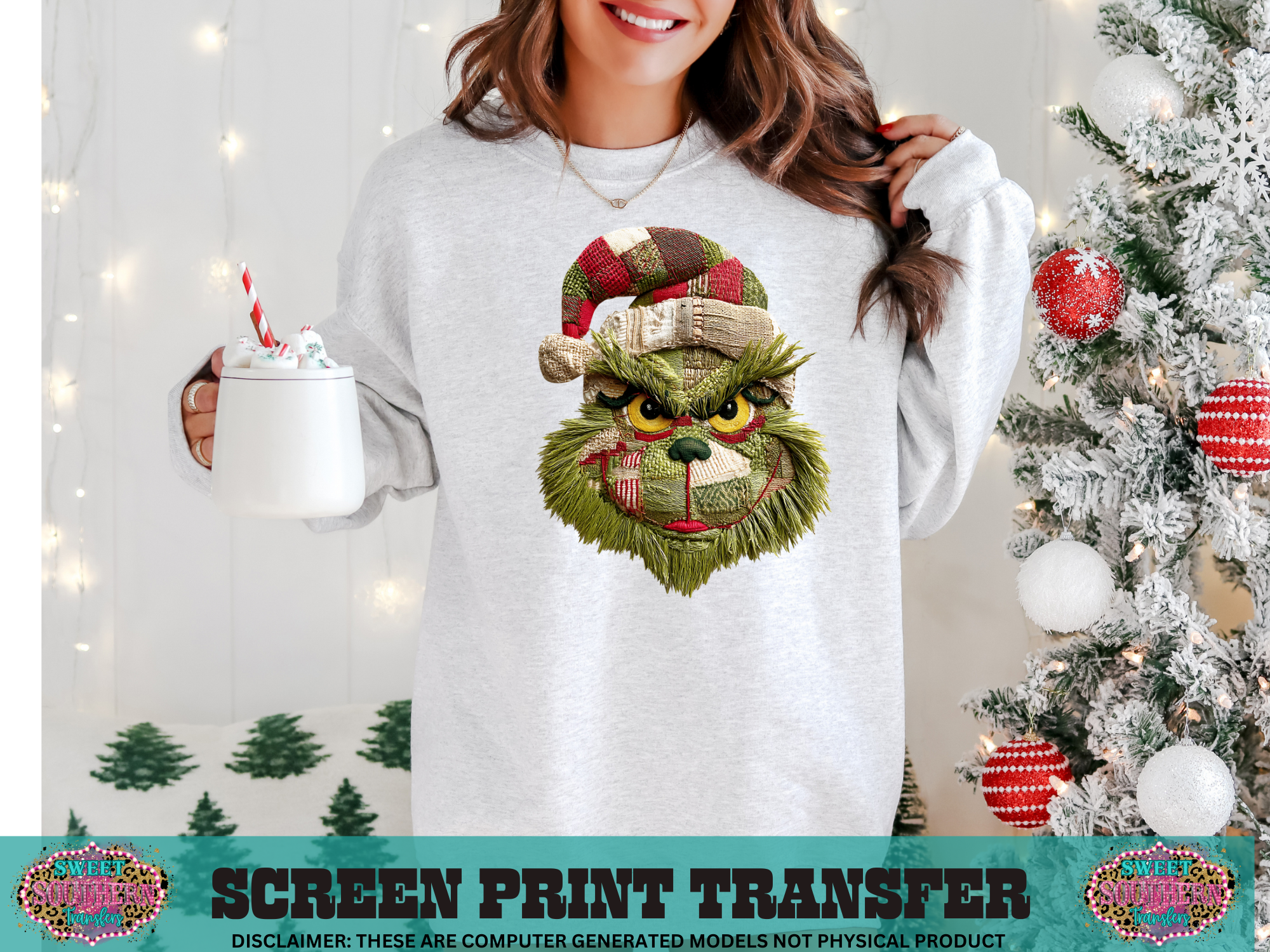 FULL COLOR SCREEN PRINT  - FURRY GRINCH