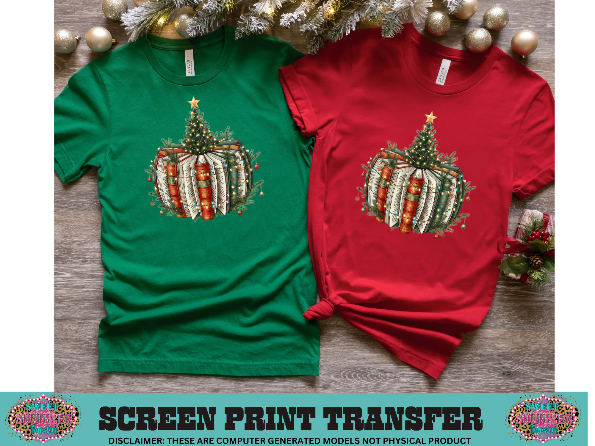 FULL COLOR SCREEN PRINT  - BOOK TREE