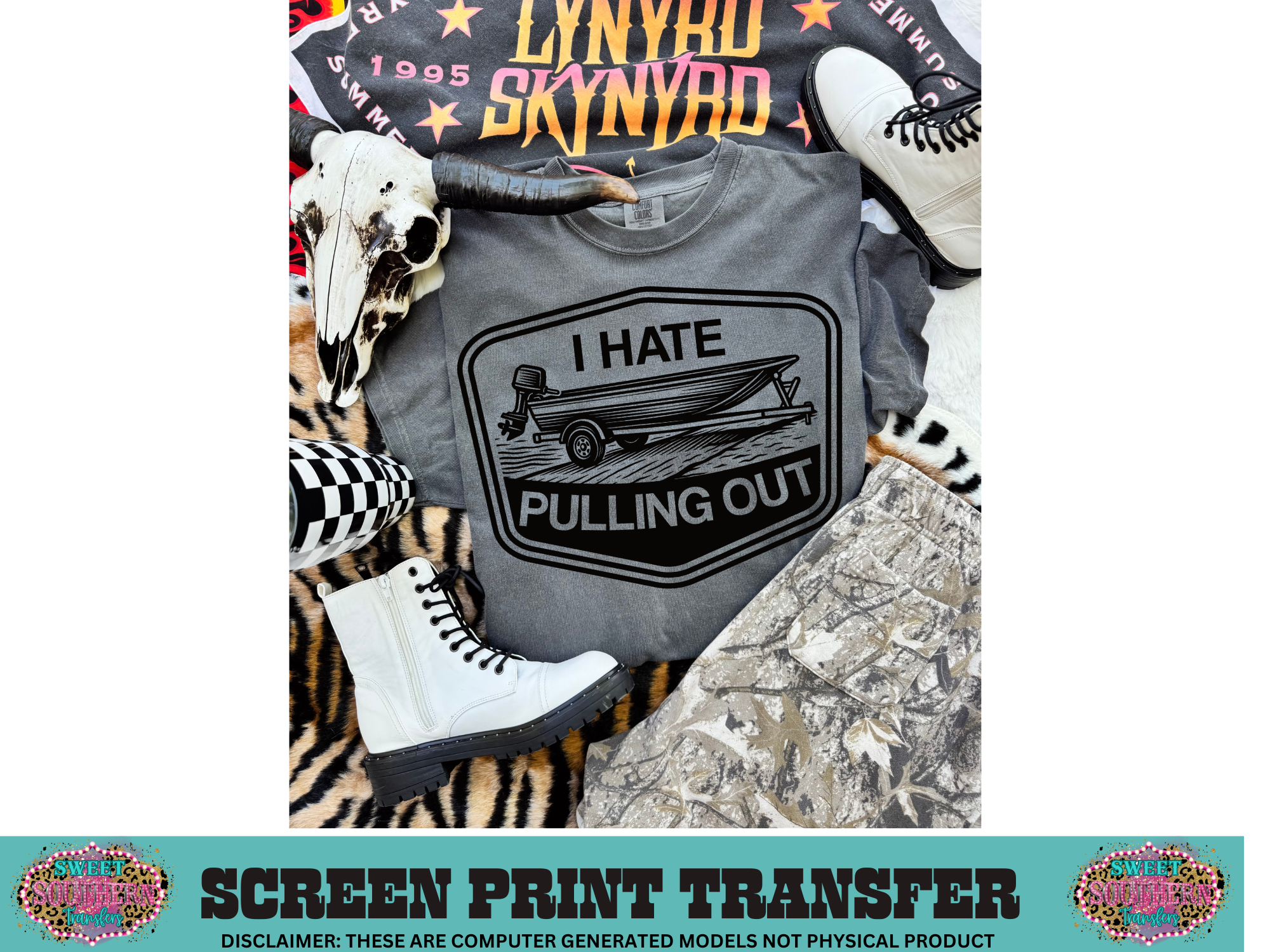 SINGLE COLOR SCREEN PRINT - PULLING OUT
